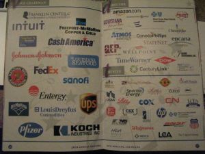A shot of the inside of an ALEC brochure from the summer ALEC convention, August 5, New Orleans.