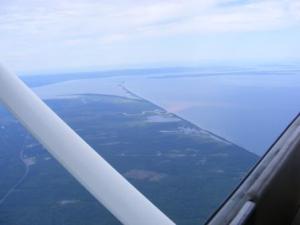 Kakagon Sloughs: Home of Bad River's wild rice stands, and eyed as prime development real estate by Walker's fascist land grab program, "Ready Set Build." According to sources, this will make a great water ski resort. Photo © Larry Kinnett