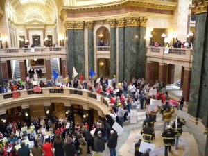 March 11, 2011 Protests were "dying down" Photo: Lisa Wells