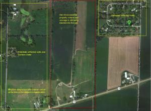 Map of the affected area.