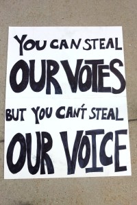 You Can't Steal Our Vote