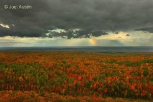 View of Lake Superior from the Penokee Hills. Photo:  Joel Austin
