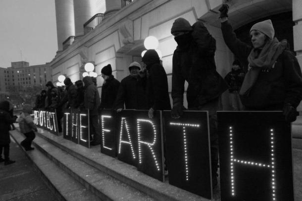 Protect the Earth #IdleNoMore  Madison WI 1/13/13
