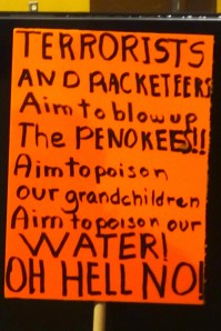 Sign outside the meeting.