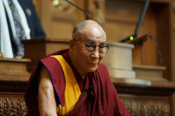 His Holiness the 14th Dalai Lama of Tibet, Tenzin Gyatso. Photo by Leslie Amsterdam