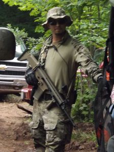 Bulletproof Security guard in the Penokee Hills.