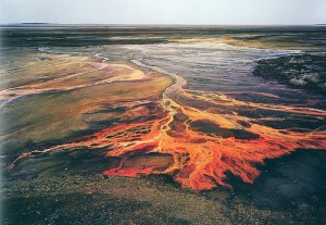 Sulfuric acid mine drainage.