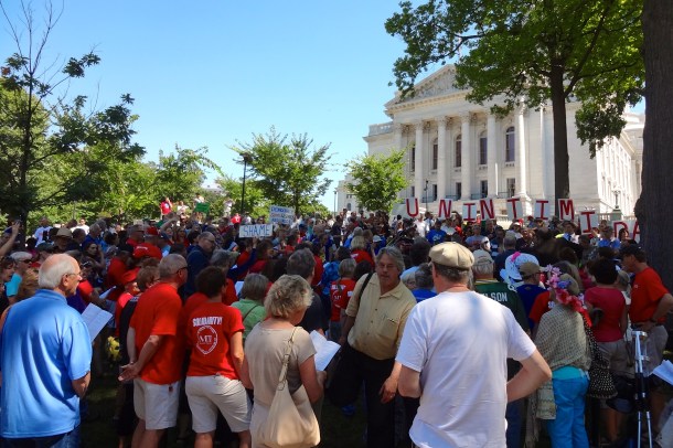 Part of the crowd during Friday's Sing Along.