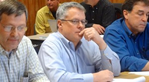 GTac Lobbyists Tim Meyer and Bob Seitz, and President Bill Williams being questioned before the Iron County Mining Impact Committee and Iron County Board
