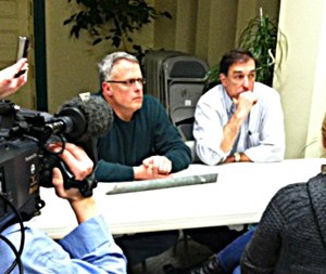 GTac lobbyist Bob Seitz and President Bill Williams at a recent one-on-one meeting in Ashland. Photo: Ros Nelson