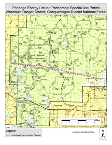 Line #5 running through Washburn County.